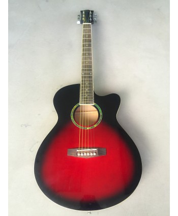 BORYA W/CUTAWAY RED BURST 40